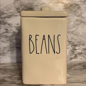 Rae Dunn beans canister
